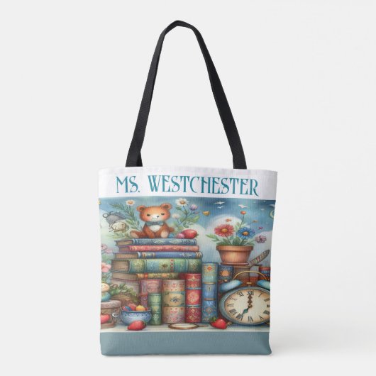 Mooie boeken - Bekijk terug - Tote Bag (Achterkant)