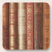 Mooie boekencijnen (beige) bier onderzetter (Voorkant)