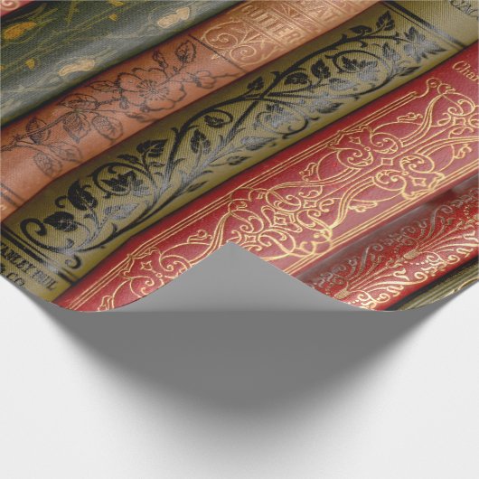 Mooie boekencijnen cadeaupapier (Hoek)