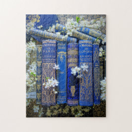 Mooie boekencijnen en bloesems legpuzzel