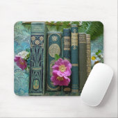 Mooie boekencijnen (groen) muismat (Met muis)