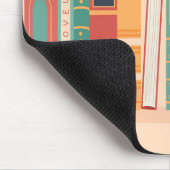 Mooie boekencijnen muismat (Hoek)