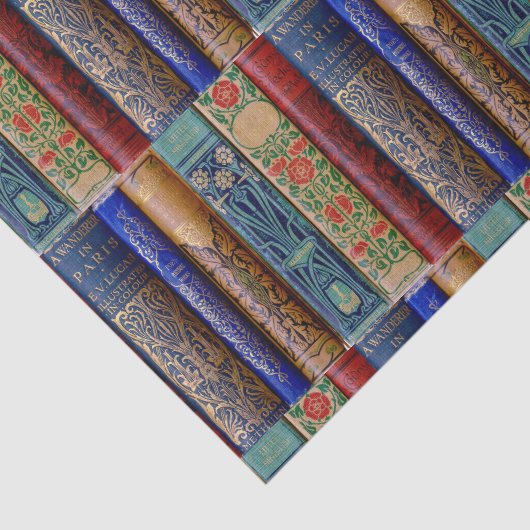 Mooie boekencijnen (Parijs) ontkoppeling Tissuepapier (Detail)