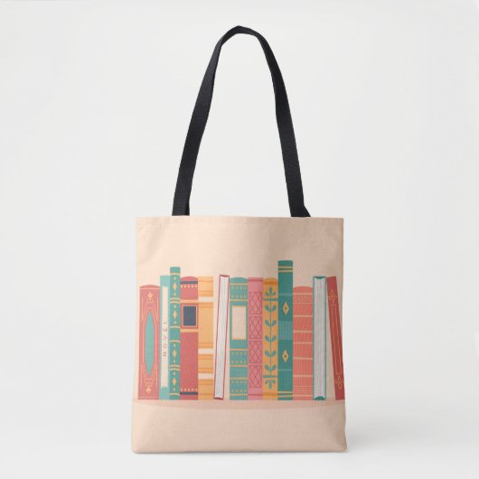 Mooie boekencijnen tote bag (Voorkant)