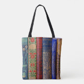 Mooie boekencijnen tote bag (Achterkant)