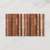 Mooie boekencus-kaart visitekaartje (Voorkant)