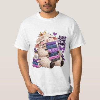 Mooie Boekenliefhebber Lam T-Shirt - Nog Eén Boek