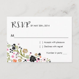 Mooie Boeket Bloemen | R S V P Antwoordkaart Uitno RSVP Kaartje