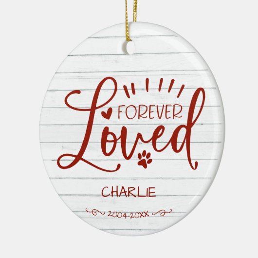 Mooie boerderij kat of hond huisdier herinnering keramisch ornament (Links)