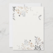 Mooie boerderij kuiken waterverf bloemige baby sho bedankkaart (Achterkant)