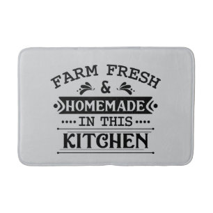Mooie boerderij verse zelfgemaakte keuken badmat