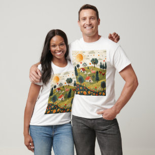 Mooie boerderijdier ontwerp T-shirt mannen vrouwen