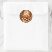 Mooie boerderijdier Stack Rustieke landelijke kuns Ronde Sticker (Tas)