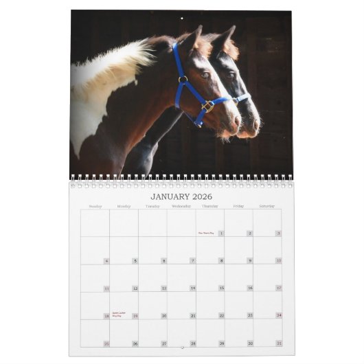 Mooie boerderijdieren kalender (Jan 2026)
