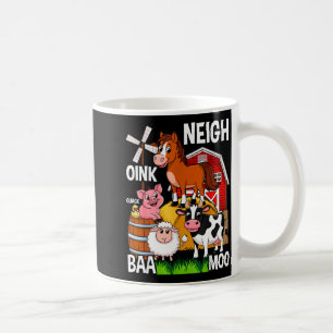 Mooie boerderijdieren met geluiden koffiemok