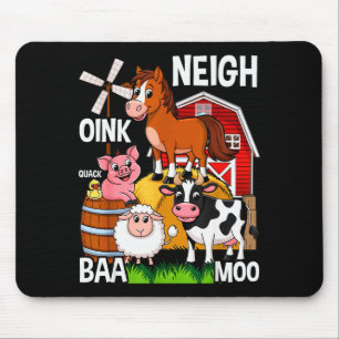 Mooie boerderijdieren met geluiden  muismat