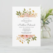 Mooie Boheemse Bloem Moederdag Brunch Kaart (Staand voorkant)