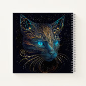 Mooie Bohemise stijlkat Notitieboek (Achterkant)