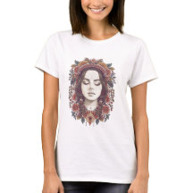 Mooie Boho Bloem Meisje T-Shirt