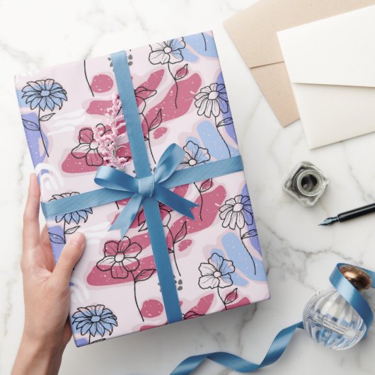 Mooie Boho Bloemige Inpakpapier (Geschenken)