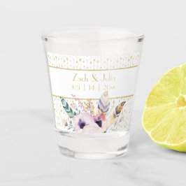 Mooie Boho Boeket Huwelijk Shot Glas