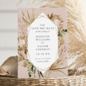 Mooie Boho botanische geometrische bruiloft Save The Date