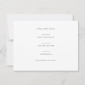 Mooie Boho Botanische Witte Bruiloft Antwoord (Achterkant)