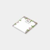 Mooie Boho Bouquet - Aangepaste naam om een lijst  Post-it® Notes (Schuin)