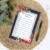 Mooie Boho Bouquet - Aangepaste naam om een lijst  Post-it® Notes