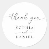 Mooie Boho bruiloft welkom teken Ronde Sticker (Voorkant)