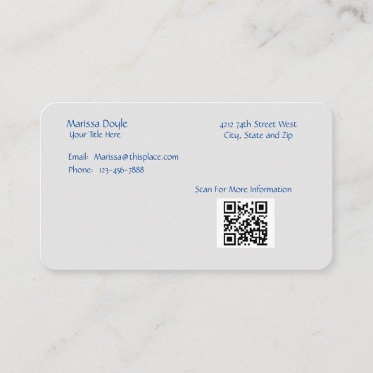 Mooie Boho Dream Catcher Visitekaartje (Achterkant)