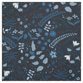 Mooie Boho Floral Classic Blues Stof (Swatch)