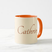 Mooie boho herfst boeket gepersonaliseerd mok (Voorkant rechts)