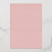 Mooie Boho Herfst Bruiloft Rose Goud Folie Uitnodiging (Achterkant)