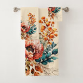 Mooie boho herfstboeket bad handdoek (Insitu)
