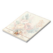 Mooie boho herfstboeket gepersonaliseerd notitieblok (Linkerzijde)
