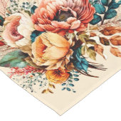 Mooie boho herfstboeket korte tafelloper (Hoek)