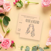 Mooie Boho kapsel Bruidskapsel Haarstylist Bloemen Afsprakenkaartje