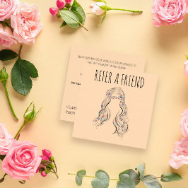 Mooie Boho kapsel Bruidskapsel Haarstylist Bloemen Afsprakenkaartje