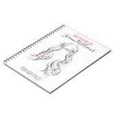 Mooie Boho Kapsel Bruidskapsel Haarstylist Bloemen Notitieboek (Linkerzijde)