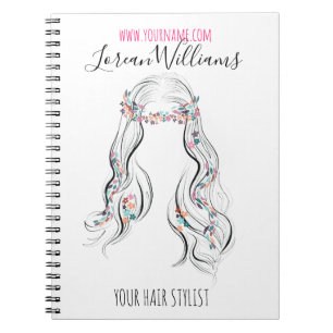 Mooie Boho Kapsel Bruidskapsel Haarstylist Bloemen Notitieboek