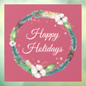 Mooie Boho Kerstkrans  Raamsticker (Vel 3)