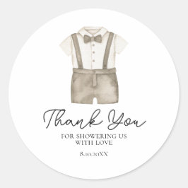 Mooie Boho Kleren Jongen Baby Shower Sticker