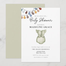 Mooie Boho Kleren Meisje Baby Shower Uitnodiging
