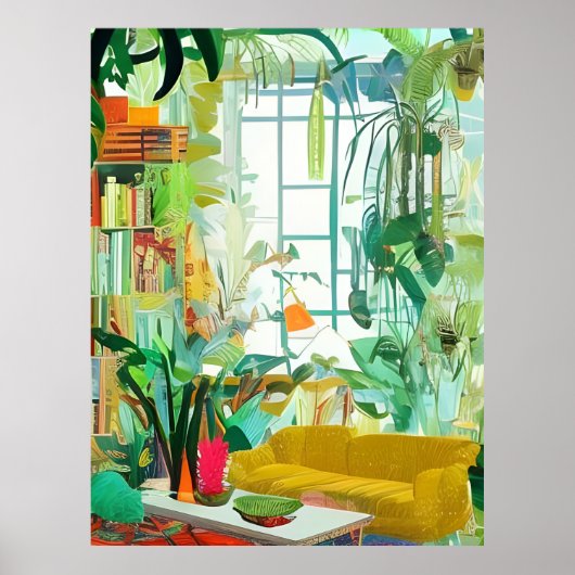 Mooie Boho Living Room Poster (Voorkant)