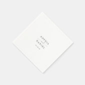 Mooie Boho minimalistische moderne bruiloft Servet (Hoek)