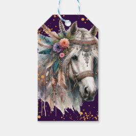 Mooie Boho Paard Cadeaulabel