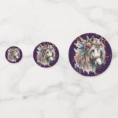 Mooie Boho Paard Confetti (Achterkanten)