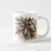 Mooie Boho Paard Grote Koffiekop (Rechts)