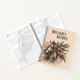 Mooie Boho Paard Notitieboek